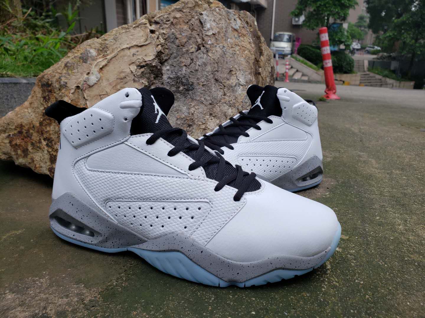 Air Jordan Lift Off AJ6 White Grey Black Shoes